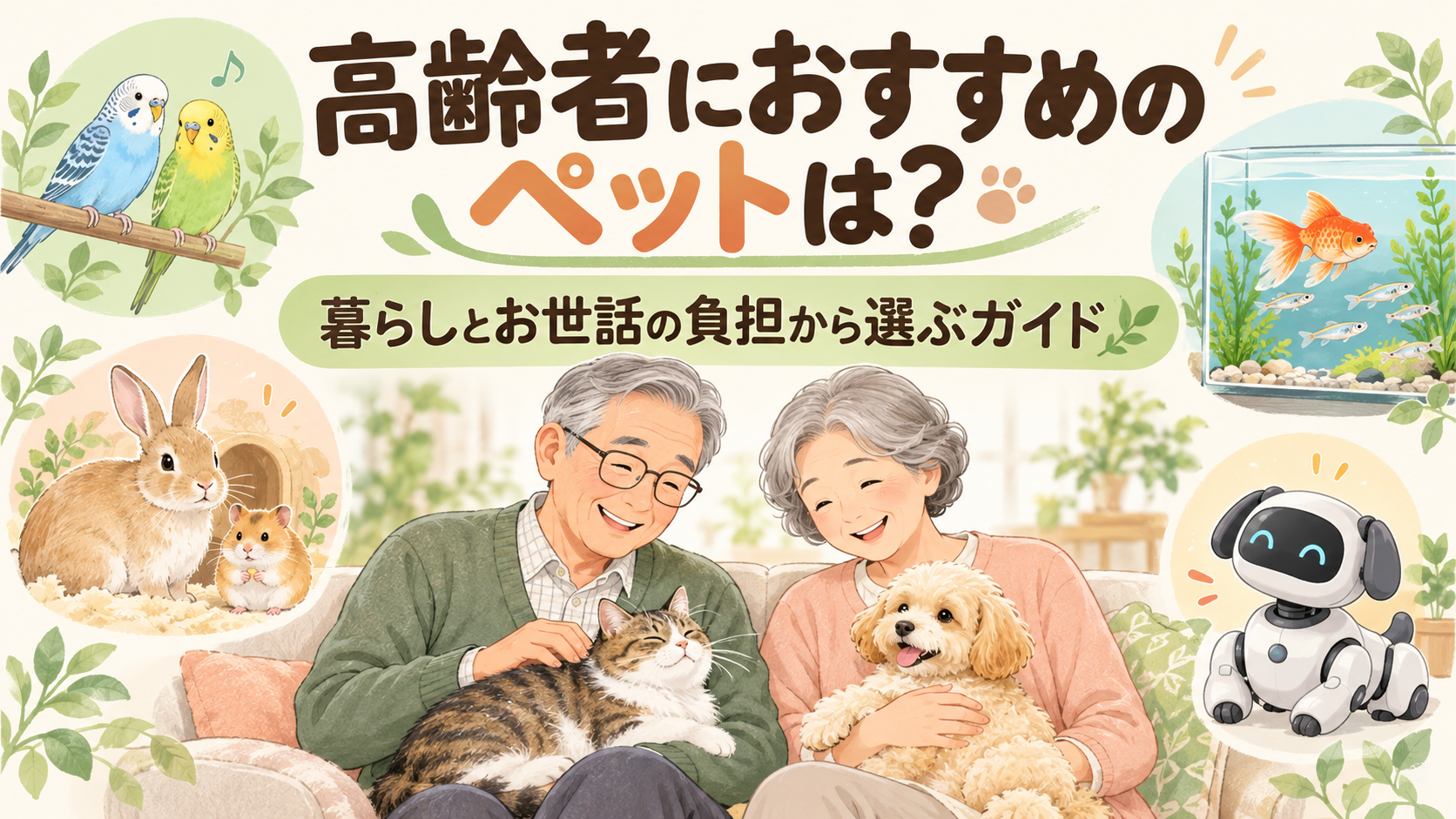高齢者におすすめのペットを元トリマーが解説